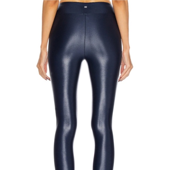 Koral by Ilana Kugel “Lustrous” Iridescent Blue Leggings - Women's Size Medium - Picture 2 of 7